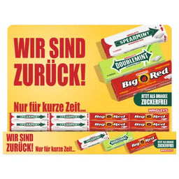 Wrigley’s Retro-Karton (Spearmint, Doublemint, Big Red) 120x10 Dragees