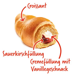 7 Days Croissant Double Vanille Kirsch 10 Stück im Karton