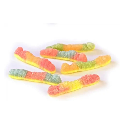COOLCANDY Neon-Raupen - Fruchtgummi 2kg im Beutel