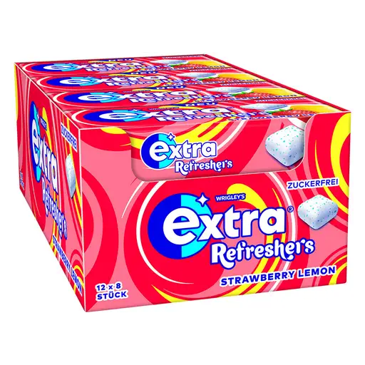 Extra Refreshers Strawberry Lemon 12 Stück im Karton