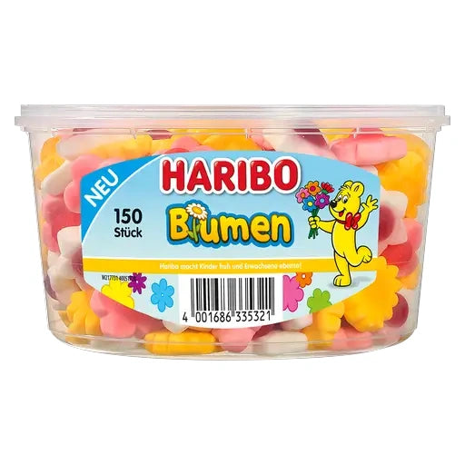 Haribo Blumen 150 Stück in der Dose