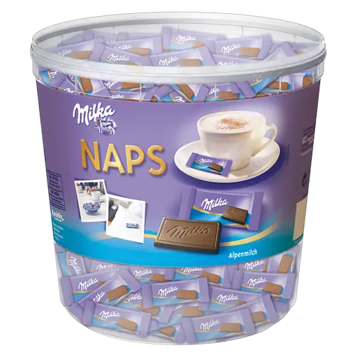 Milka Naps 1000g in der Dose