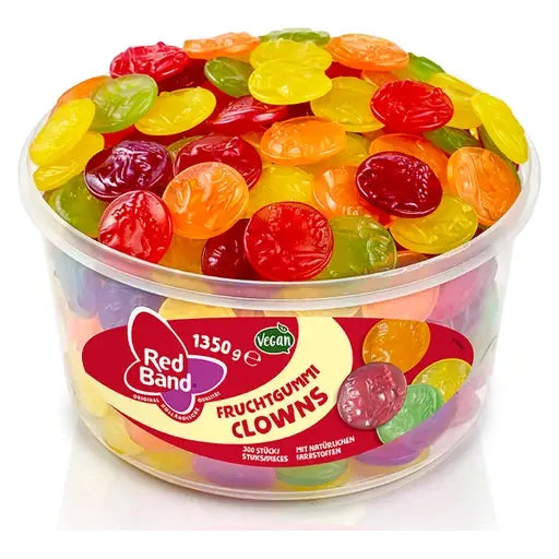 Red Band Fruchtgummi Clowns 300 Stück in der Dose