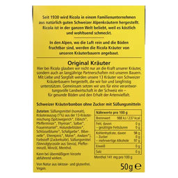 Ricola Orig. Kräuter Zuckerfrei Box 10x50g - Produktbild einzeln