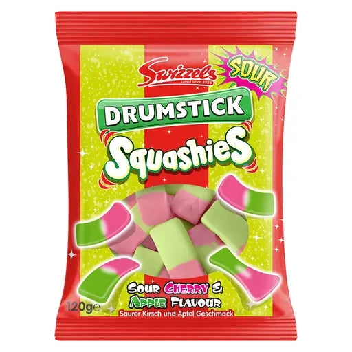 Swizzels Drumstick Squashies Cherry&Apple 120g im Beutel