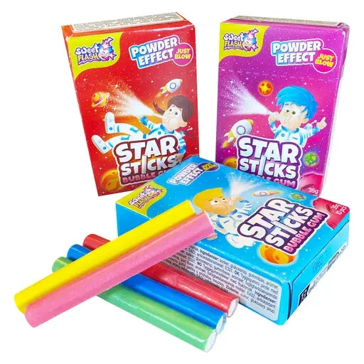 Sweet Flash Star Sticks 18 Stück im Karton