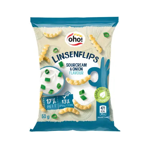 OHO! Linsen Flips Sour Cream Onion 10x50g