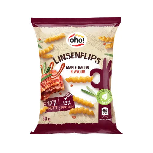 OHO! Linsen Flips Maple Bacon 10x50g
