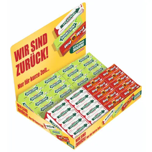 Wrigley’s Retro-Karton (Spearmint, Doublemint, Big Red) 120x10 Dragees
