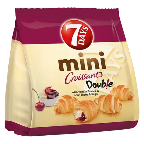 7 Days Mini Double Croissants Vanille Kirsche 185g im Beutel