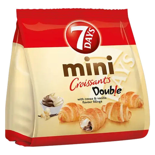 7 Days mini Croissants Kakao Vanille 185g im Beutel
