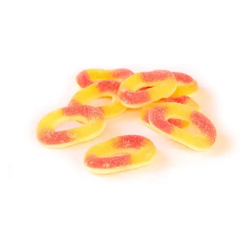 COOLCANDY Saure Pfirsichringe - Fruchtgummi 2kg im Beutel