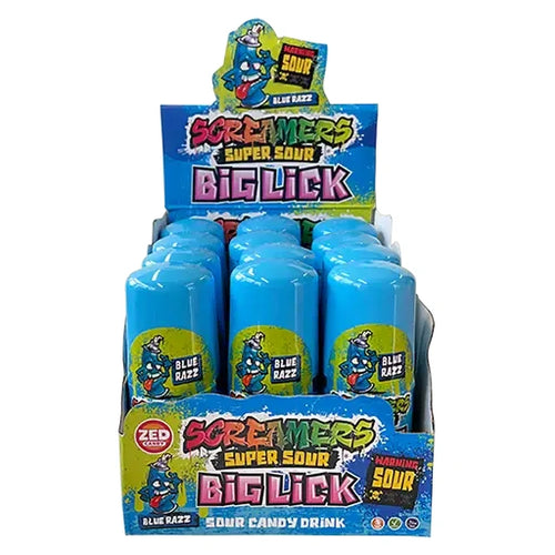 ZED Candy Screamers Big Lick Blue Razz 12 Stück im Karton
