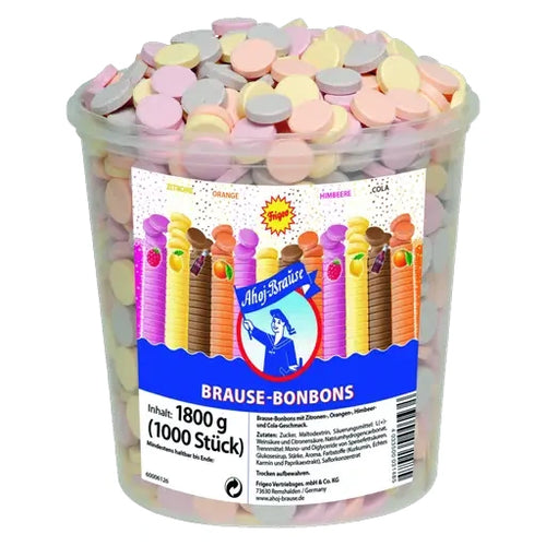 Ahoj-Brause Brause Bonbons 1000 Stück in der Dose