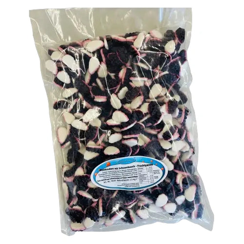 COOLCANDY Weintrauben mit Schaumbauch - Fruchtgummi 2,5kg im Beutel