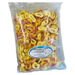 COOLCANDY Saure Pfirsichringe - Fruchtgummi 2kg im Beutel
