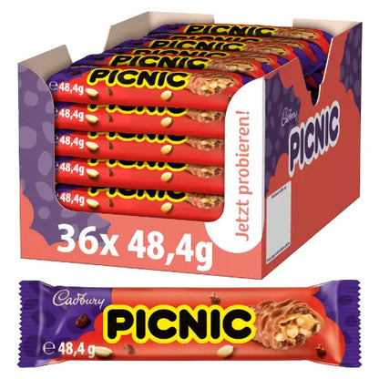 Cadbury Picnic Schokoriegel 36 Stück im Karton