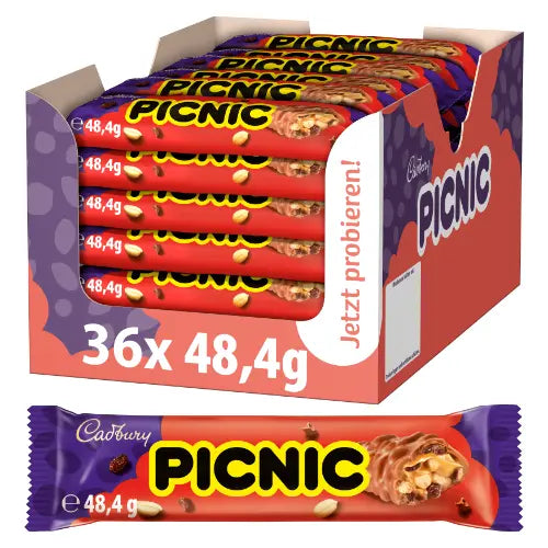 Cadbury Picnic Schokoriegel 36 Stück im Karton