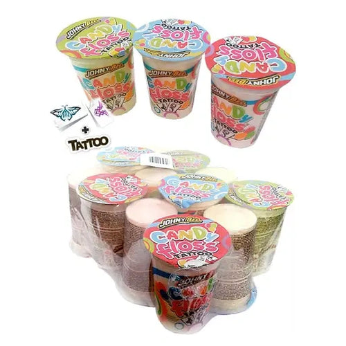 Johny Bee Candy Floss+Tattoo 12 Stück im Karton