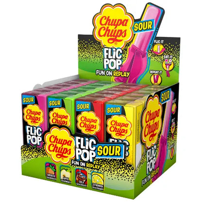 Chupa Chups Flic Pop Sour 24 Stück im Display