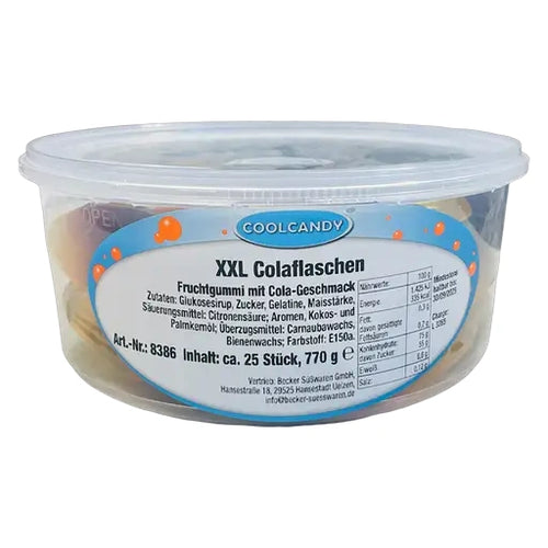 COOLCANDY XXL Colaflaschen 770g pro Dose