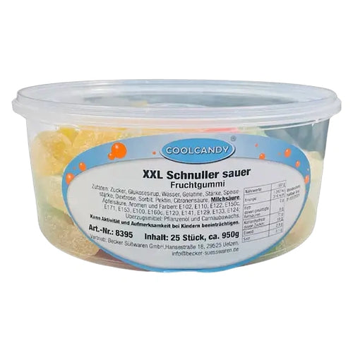 COOLCANDY XXL Schnuller sauer 950g pro Dose