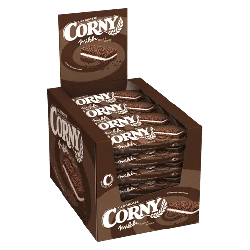 Corny<br>  Milch Dark&White<br>  24x40g im Karton<br>