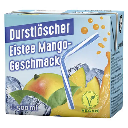 Durstlöscher Eistee Mango Tetrapack 0,5l 12x0.5l im Karton - Produktbild einzeln