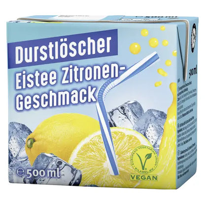 Durstlöscher Eistee Zitrone Tetrapack 0,5l 12x0.5l im Karton - Produktbild einzeln