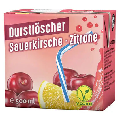 Durstlöscher Kirsch Zitrone Tetrapack 0,5l 12x0.5l im Karton - Produktbild einzeln