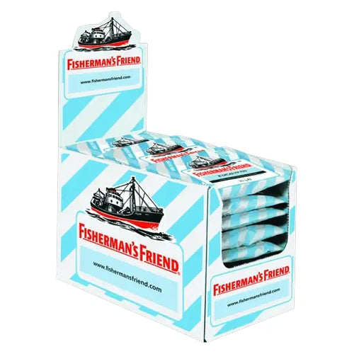 Fisherman's Friend Eukalyptus ohne Zuckerzusatz 24 Beutel im Karton