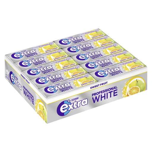 Extra® Professional White Sweet Fruit 10 Dragees 30x10St. im Karton - Produktbild