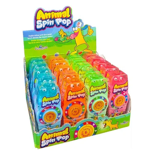 Funny Candy Animal Spin Pop 20 Stück im Karton