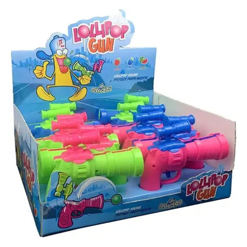 Funny Candy Lollipop Gun 12 Stück im Karton