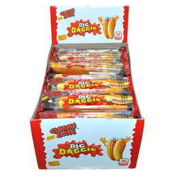 Gummi Zone Big Doggie Hot Dog 36 Stück im Karton