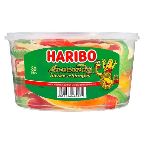 Haribo Anaconda Riesenschlangen 30 Stück in der Dose