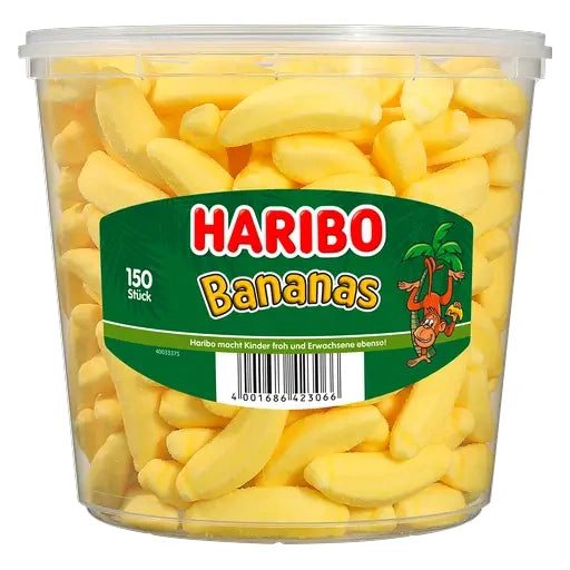 Haribo Bananas 150 Stück in der Dose