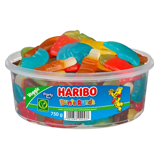 Haribo Bunte Runde 750g in der Dose