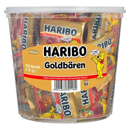 Haribo Goldbären Minis 100 Beutel in der Dose