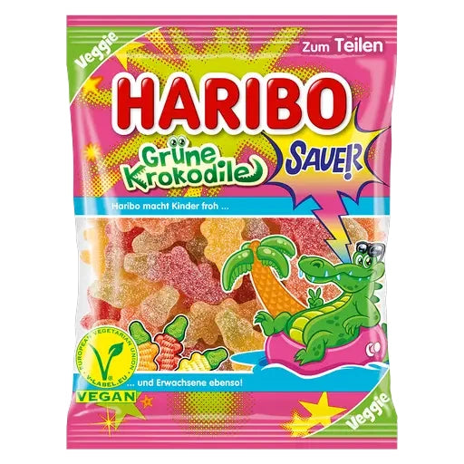 Haribo Grüne Krokodile sauer 175g