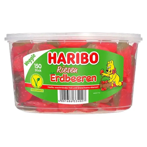 Haribo Riesenerdbeeren 150 Stück in der Dose
