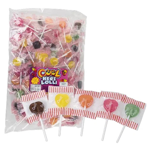 Cool Herzlolly 200 Stück im Beutel