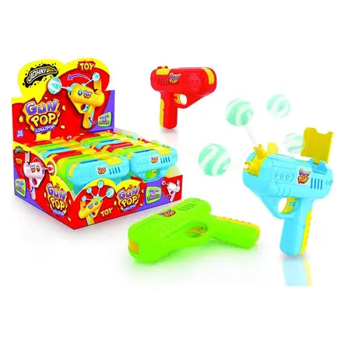Johny Bee Gun Pop Lollipop 12 Stück im Karton