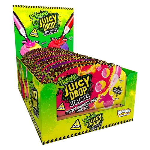 Bazooka Xtreme Juicy Drop Gummies 12 Stück im Karton