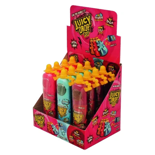 Bazooka Juicy Drop Pop 12 Stück im Karton
