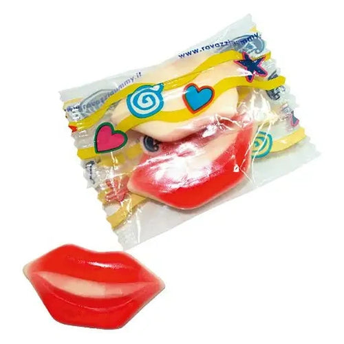 Süße Lippen einzeln verpackt 100 Stück im Beutel