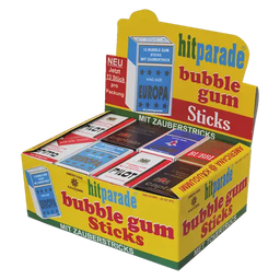 Hitparade Bubblegum Sticks 32 Schachteln im Karton
