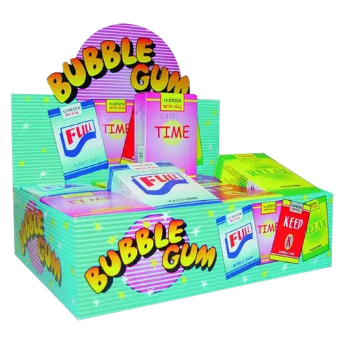 Bubble Gum Kaugummi Sticks 24 Schachteln im Karton