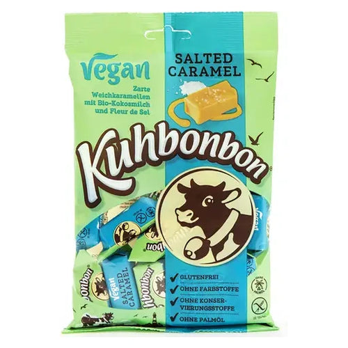 Kuhbonbon Salted Caramel vegan 165g im Beutel