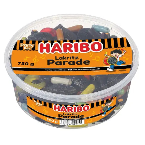 Haribo Lakritz Parade 750g in der Dose